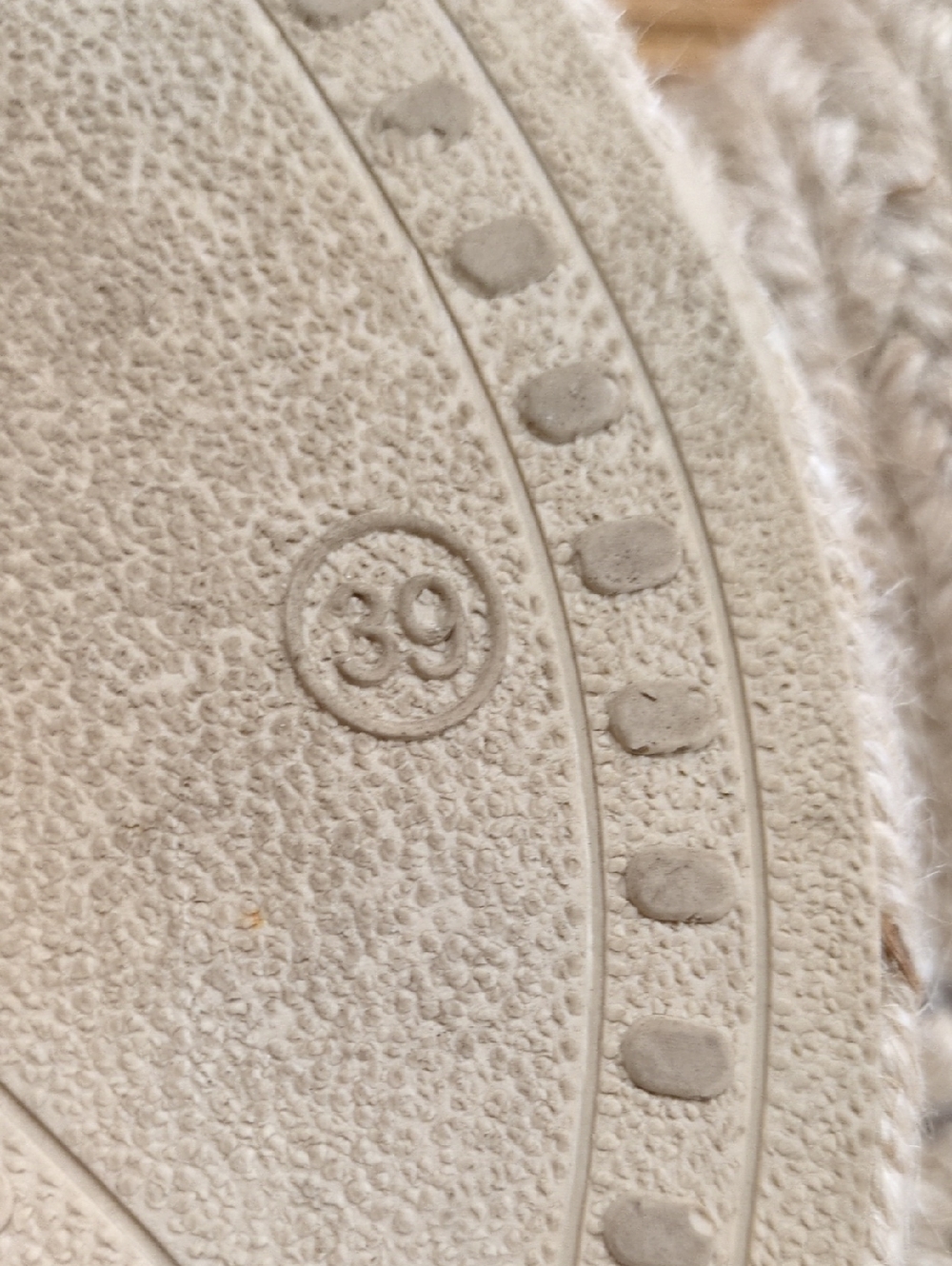 Verbenas Taupe Suede Espadrille Wedge Shoes Size 39 - Picture 10 of 13
